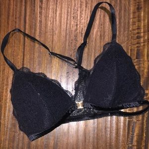 Black lace bralette